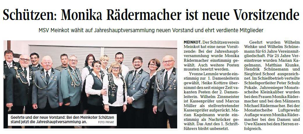 Bericht aus der WAZ vom 05.03.2019