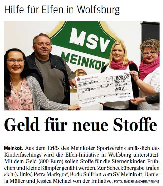 Bericht aus den WN vom 11.03.2019
